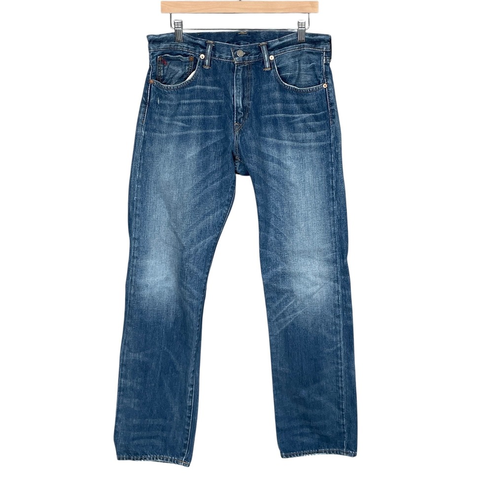 Polo Ralph Lauren Distressed Classic 867 Jeans Mens 32x32 Medium Wash Americana